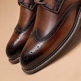 Sapatos Brogue de Couro