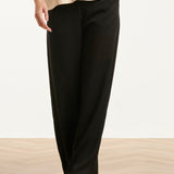 Soepel Dames Pantalon Met Wijde Pijpen | Black