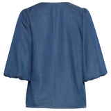 Top de Tencel Denim Fluido | Medium Blue Denim