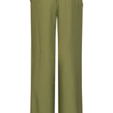 Calças Wide Leg Elegantes com Cintura Lisa | Army
