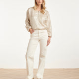 Straight Fit Jeans Met Hoge Taille | White