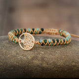 Pulseira Árvore da Vida com Turquesa Africana