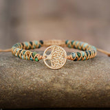 Pulseira Árvore da Vida com Turquesa Africana