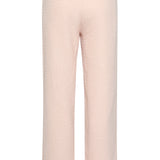Calças Estilo Tweed com Perna Reta Clássica | Baby Pink