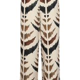 Calças Largas com Estampado Azteca Gráfico | Sand - Multicolor
