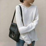 Camisola com Capuz Lisa