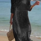 Vestido casual de mulher bordado