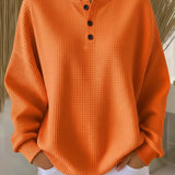 Milagros | Sweatshirt Henley Gofrada