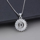 Colar em Ouro Branco com Inicial "Z" e Zircónias