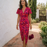 Wanda | Vestido Midi com Mangas Bufantes