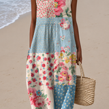 Carolina | Vestido Midi Floral Patchwork