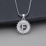Colar em Ouro Branco com Inicial "Z" e Zircónias