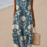 Eugenie | Vestido Midi Floral Boémio