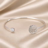 Pulseira em Ouro Branco com Árvore da Vida