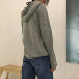 Camisola com Capuz Lisa