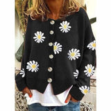 Casaco de Malha com Estampado Floral