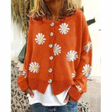Casaco de Malha com Estampado Floral