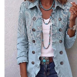 Emilia | Casaco paisley vintage com folhos