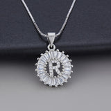 Colar em Ouro Branco com Inicial "Z" e Zircónias