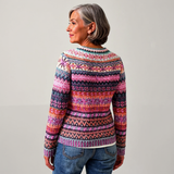 Camisola de Malha Mesclada Rosa Élina