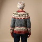 Casaco de Malha com Botões Jacquard Catherine
