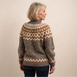 Camisola de Gola Alta Jacquard Christine