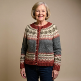 Casaco de Malha com Botões Jacquard Catherine