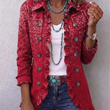 Gaia | Casaco boho paisley ombré com folhos