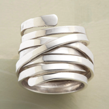 Anel Vintage Elegante em Prata