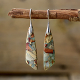Brincos Vintage com Pedra Natural