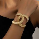 Pulseira Dourada Dupla Elegante