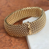Pulseira Dourada em Malha Vintage