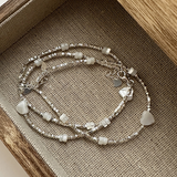 Coleção de Pulseiras Vintage Clássicas com Pérolas