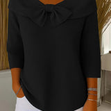 Trinidad | Camisola com Laço e Gola Redonda