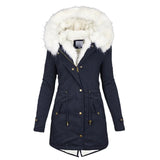 Luna - Casaco de inverno comprido, elegante e forrado