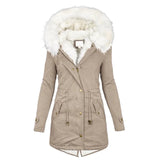 Luna - Casaco de inverno comprido, elegante e forrado