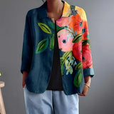 Frances | Casaco Floral Estilo Pintura