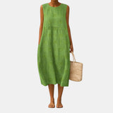 Olivia™ | Vestido Midi Arejado para o Dia a Dia