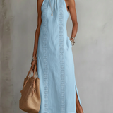 Júlia | Vestido midi de linho