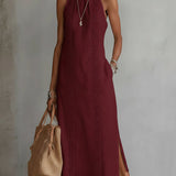 Júlia | Vestido midi de linho