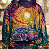 Oriana | Sweatshirt com Capuz Estampado Wanderlust
