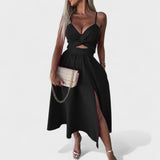Cielo - Vestido Midi com Abertura
