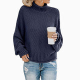 Beatrix | Camisola Gola Alta Oversized de Malha Grossa
